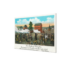Representation of the Battle of Lexington Canvas Prints