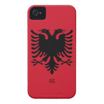 Republic of Albania Flag Eagle iPhone 4/4S Case casemate cases