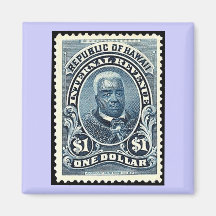 Republic of Hawaii King Kamehameha Stamp Magnet