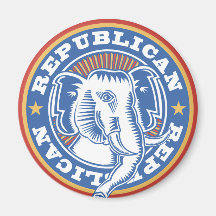 Republican Elephant Magnet