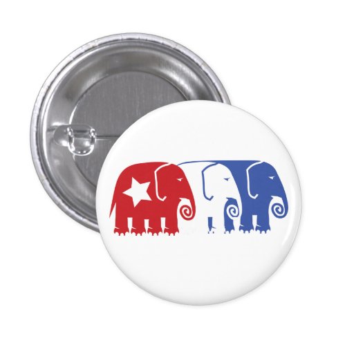 Republican Elephants Pins