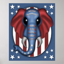 "Republican Platform" Poster - Blue