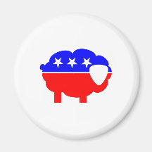 Republican Sheep Fridge Magnet