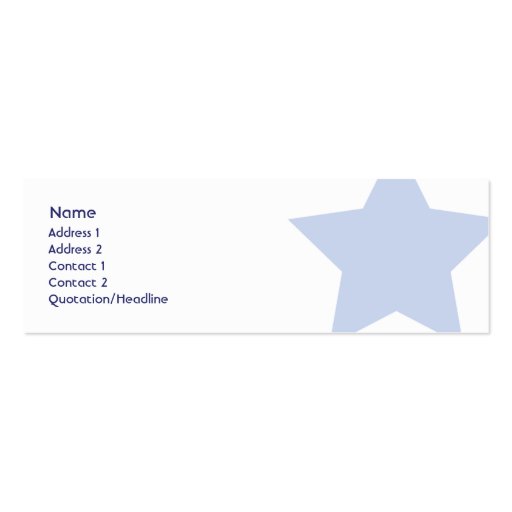 Republican - Skinny Business Card Template