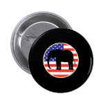 republican symbol elephant design pinback button