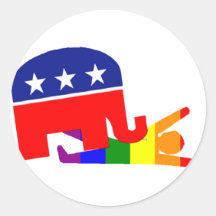 "Republicans And Gays" Stickers