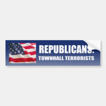 Republicans - Townhall Terrorists Bumper Sticker