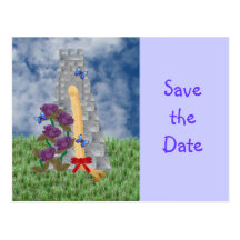 Repunzel Repunzel, Save the Date Postcard