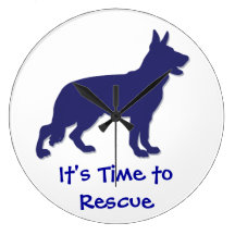 Rescue A German Shepherd Wallclocks