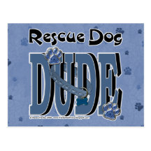 Rescue Dog DUDE Postcards