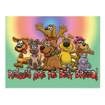 Rescue Dog Postcard