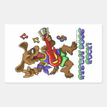 RESCUE DOGS ROCK STICKERS