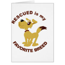 Rescued Dog Breed Card