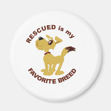 Rescued Dog Breed Magnet