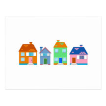 Residential Homes Postcard