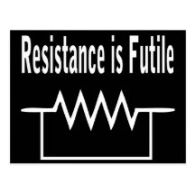 Resistance is Futile Post Cards