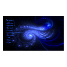 Resonant Spiral - Fractal Art - Business Card