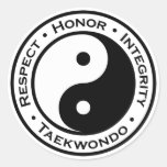 Respect Honour Integrity Taekwondo Stickers