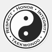 Respect Honour Integrity Taekwondo Stickers