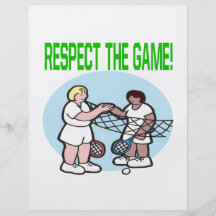 Respect The Game Personalized Flyer