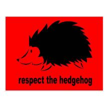 Respect The Hedgehog Postcard