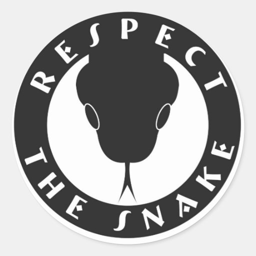 Respect The Snake 3" Stickers