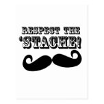 Respect the 'Stache Post Cards