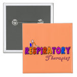 Respiratory Therapist Stickman Gifts Pins