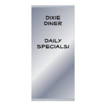 Restaurant Supplies Daily Specials (Customise) Personalized Rack Card