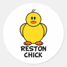 Reston Virginia Chick Stickers