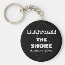 RESTORE THE SHORE - Jersey Keychain