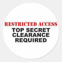 Restricted Access Sticker