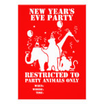 Restricted to party animals only personalized announcements
