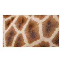 Reticulated Giraffe Pattern Wild Animal Print Gift Business Card Templates