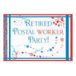 Retired Postal Worker Party Invitations USPS