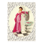 Retro 1950s Valentines Day Dinner Custom Announcement