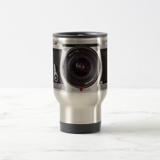 Retro 80s Camera Effect Travel Mug