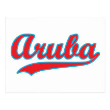 Retro Aruba Postcard