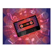 Retro Background Postcards