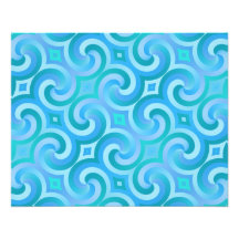 Retro Baroque Damask Pattern Photographic Print