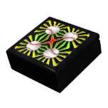 Retro Baseballs Keepsake Jewellery Gift Box