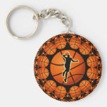 RETRO BASKETBALL PLAYER KEY CHAIN
