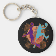 RETRO BASKETBALL PLAYERS KEY CHAINS