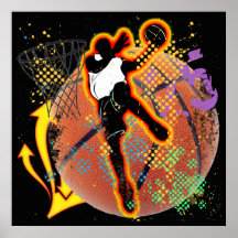 RETRO BASKETBALL POSTER