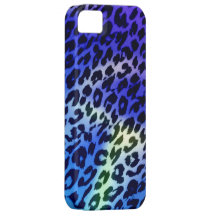 Retro blue animal skin texture of leopard