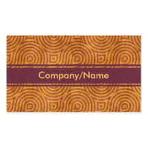 Retro Business Card (Purple and Yellow)