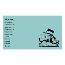 Retro Businessman Business Card Template