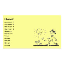 Retro Businessman Business Cards
