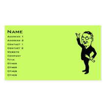 Retro Businessman Business Cards