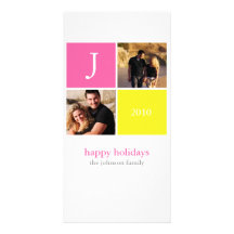 Retro Christmas Custom Photo Card